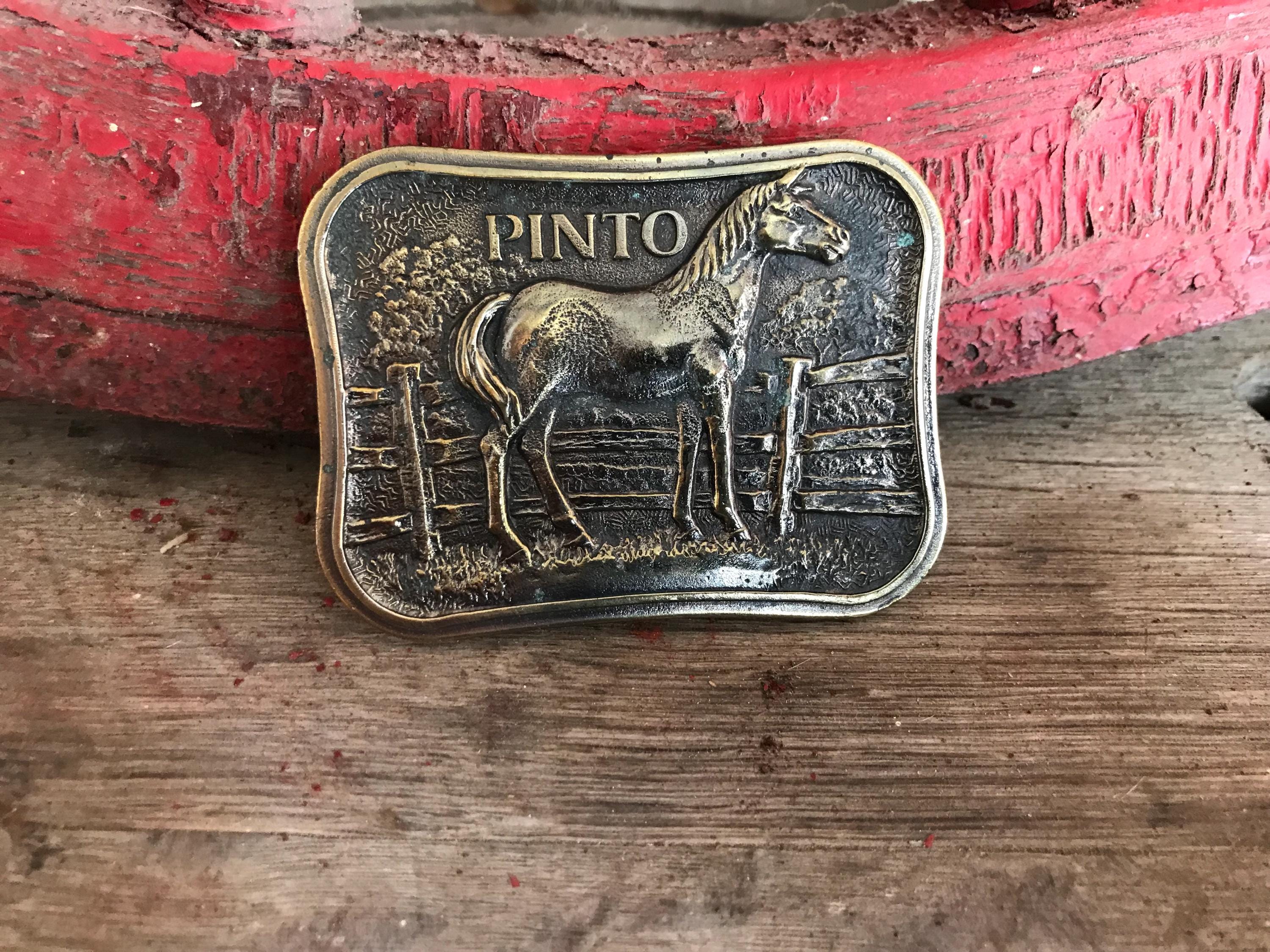 Johnson Wyoming Studio Art Works James Lind Belt Buckle Wyoming Studio Art Works James Lind 1971 Brass Belt Buckle  main image 2