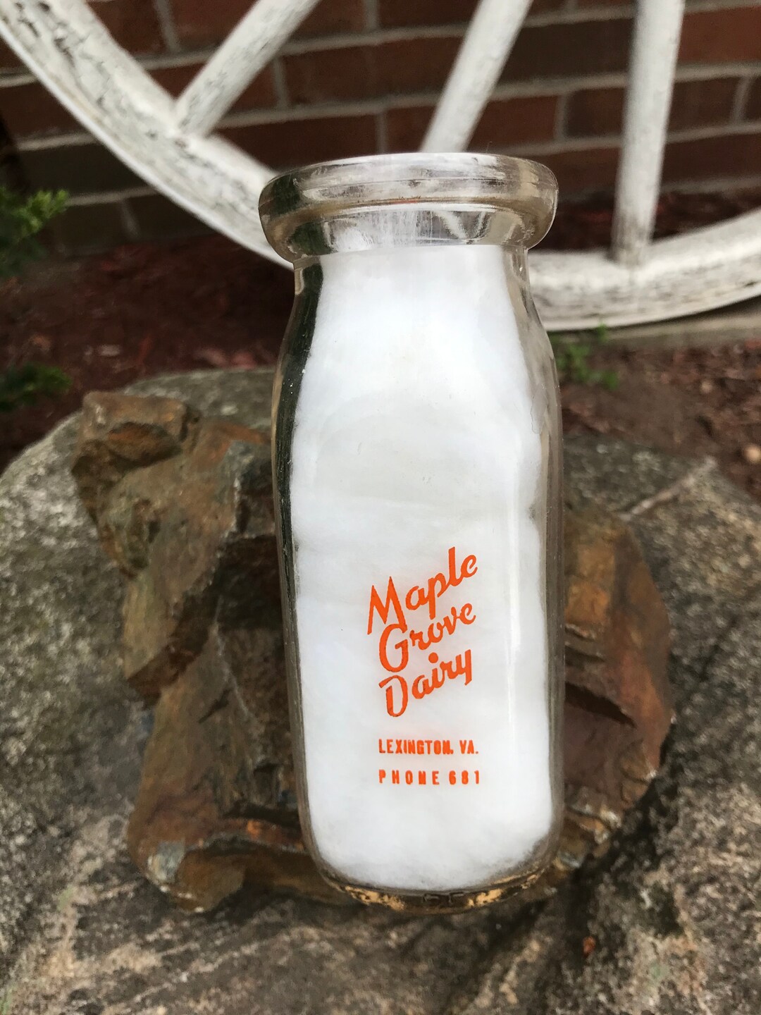 Vintage Maple Grove Dairy Lexington VA 1/2 Pint Milk Bottle Etsy
