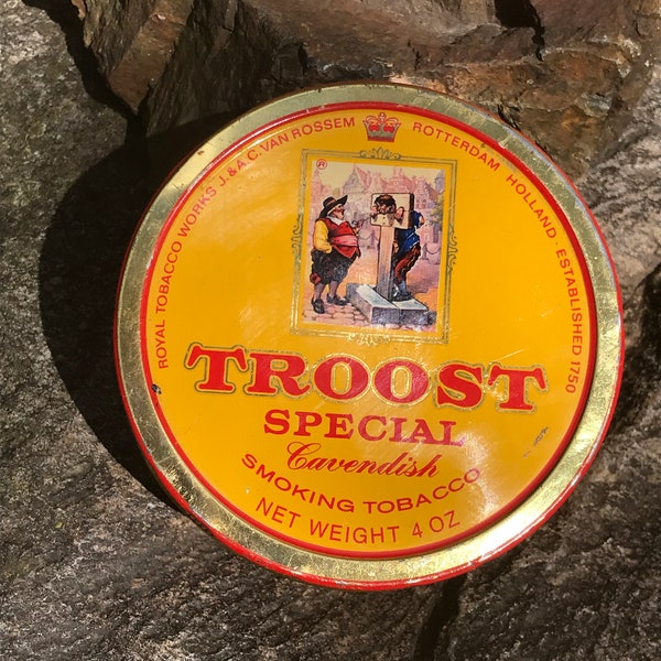 Vintage Royal Tobacco Works Troost Special Cavendish Smoking Tobacco Tin - 1970s - from DustyMillerAntiques