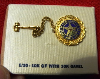 Spilla distintivo ufficiale dell'esercito americano ramo polizia