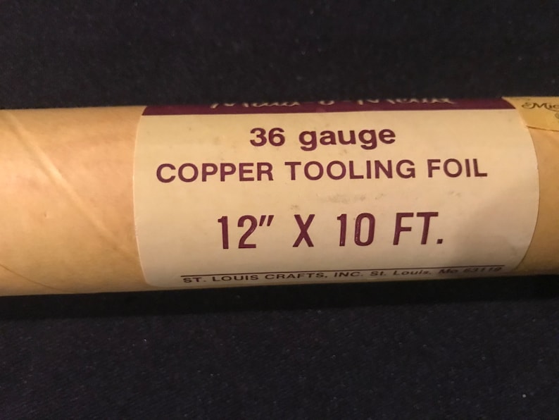 Vintage Maido'metal 36 Gauge Copper Tooling Foil Roll Etsy
