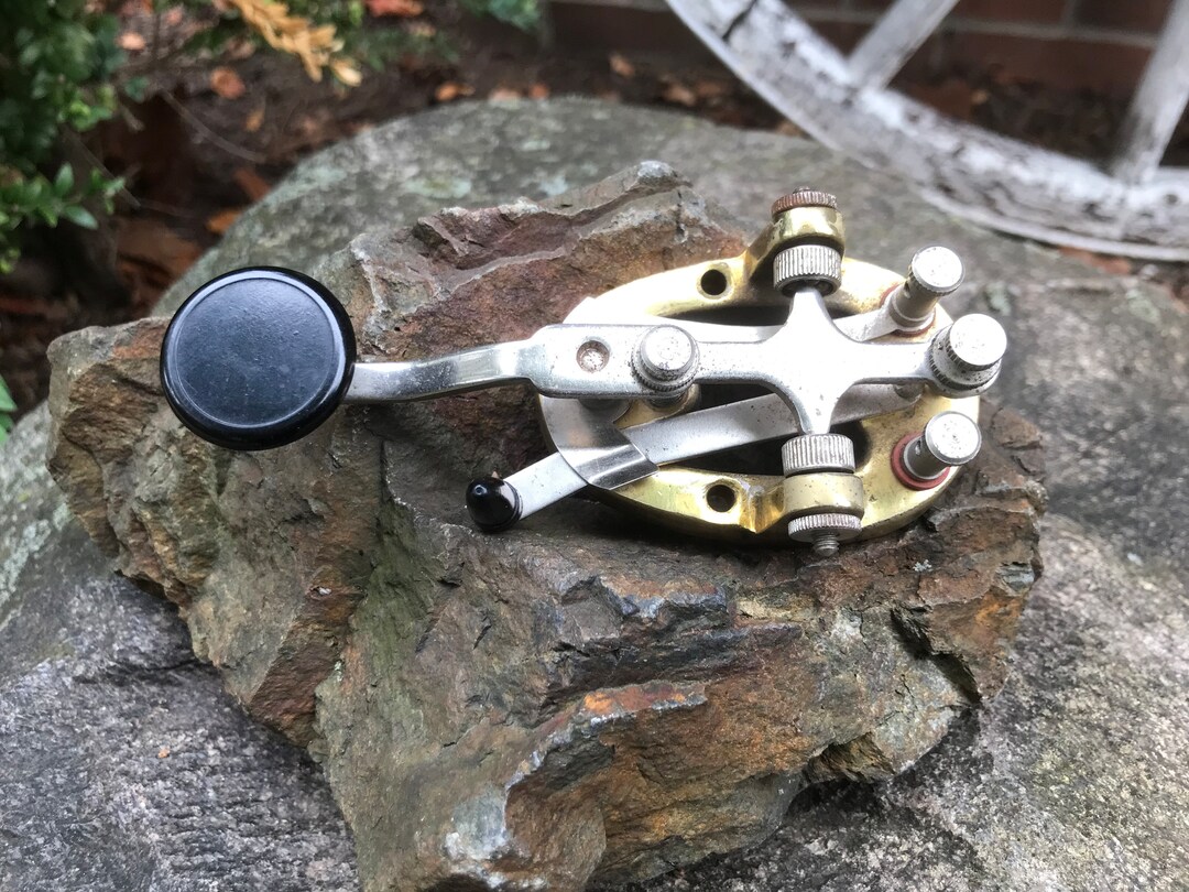 Vintage Brass Telegraph Key 1970s From Dustymillerantiques Etsy