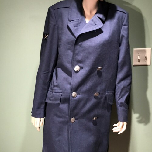 Vintage WWII USAF top Air Force Wool Overcoat & Lining - 1940s - from DustyMillerAntiques