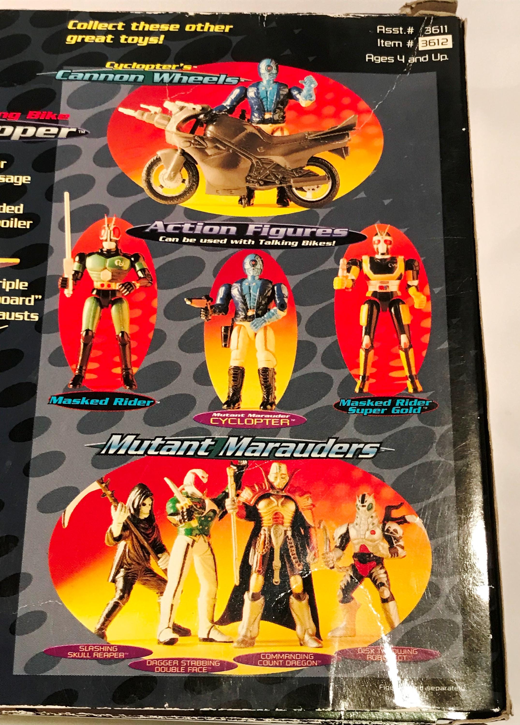 Vintage Bandai Saban Masked Rider's Talking Rider Combat Chopper Toy - NOS  - 1995 - from DustyMillerAntiques