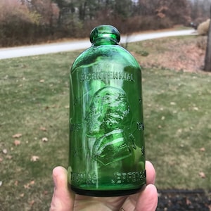 Botella vintage de refresco verde Anchor Hocking Expo Bicentenario - 1976 - de DustyMillerAntiques