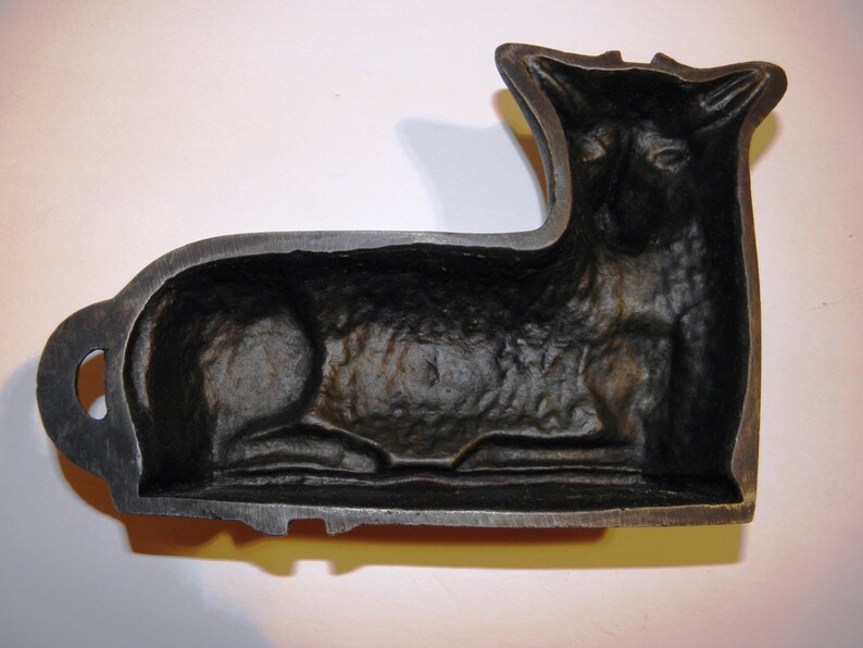 Vintage Cast Iron Small Individual Easter Lamb Cake Mold Etsy