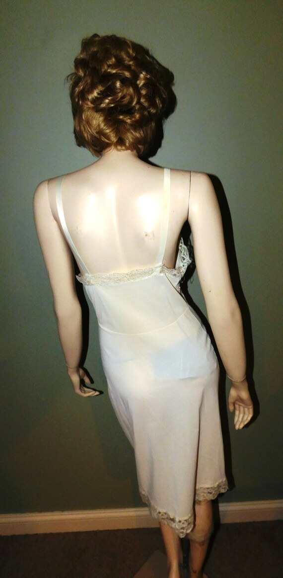 Vintage Seamprufe Ivory Full Slip - circa 1960 - … - image 4