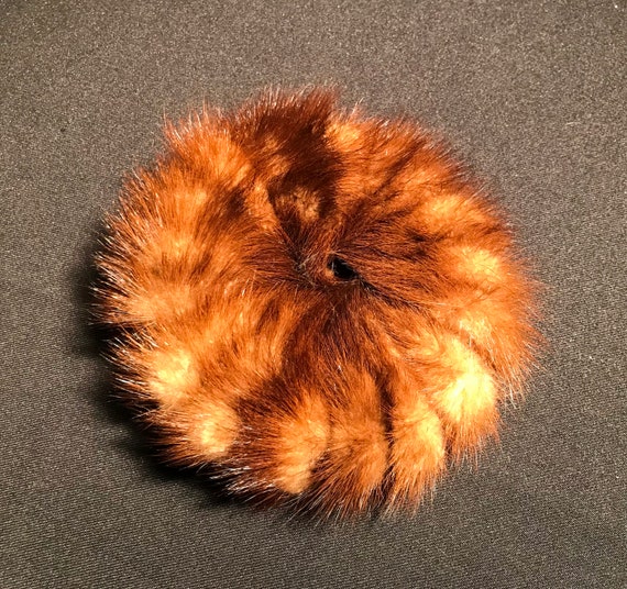 Vintage Mink Chignon Hair Bun Cover - 1940s - fro… - image 1