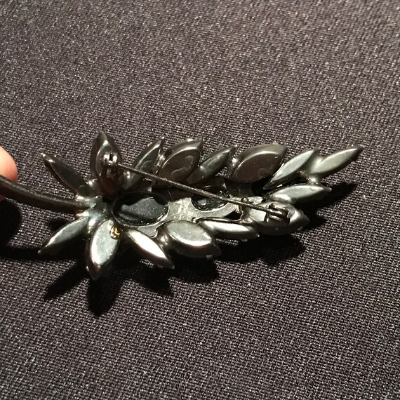 Broche De Deuil Vintage En Métal Noir - Début Des Années 1900 - Occasion
