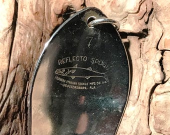 Señuelo de pesca vintage Florida Reflecto Spoon Lure n.° 7 (década de 1960) de DustyMillerAntiques