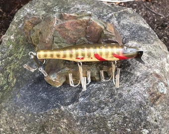 Vintage Shakespeare Wooden Swimming Mouse Lure - 1920s Vintage Shakespeare Wooden Swimming Mouse Lure - 1920s