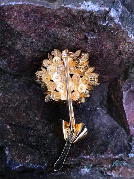 Vintage Possibly Miriam Haskell Ruby Red Rhinesto… - image 7