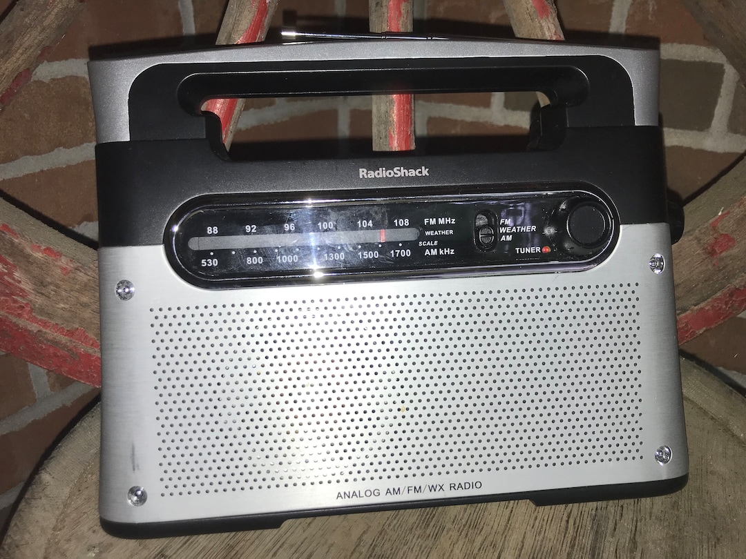 Vintage Radio Shack AM/FM/WX Analog Radio Cat #1200889 - 1980s - From ...