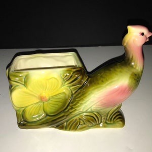 Vintage Hull Pottery Fasan & Cart Planter - 1950er Jahre - von DustyMillerAntiques