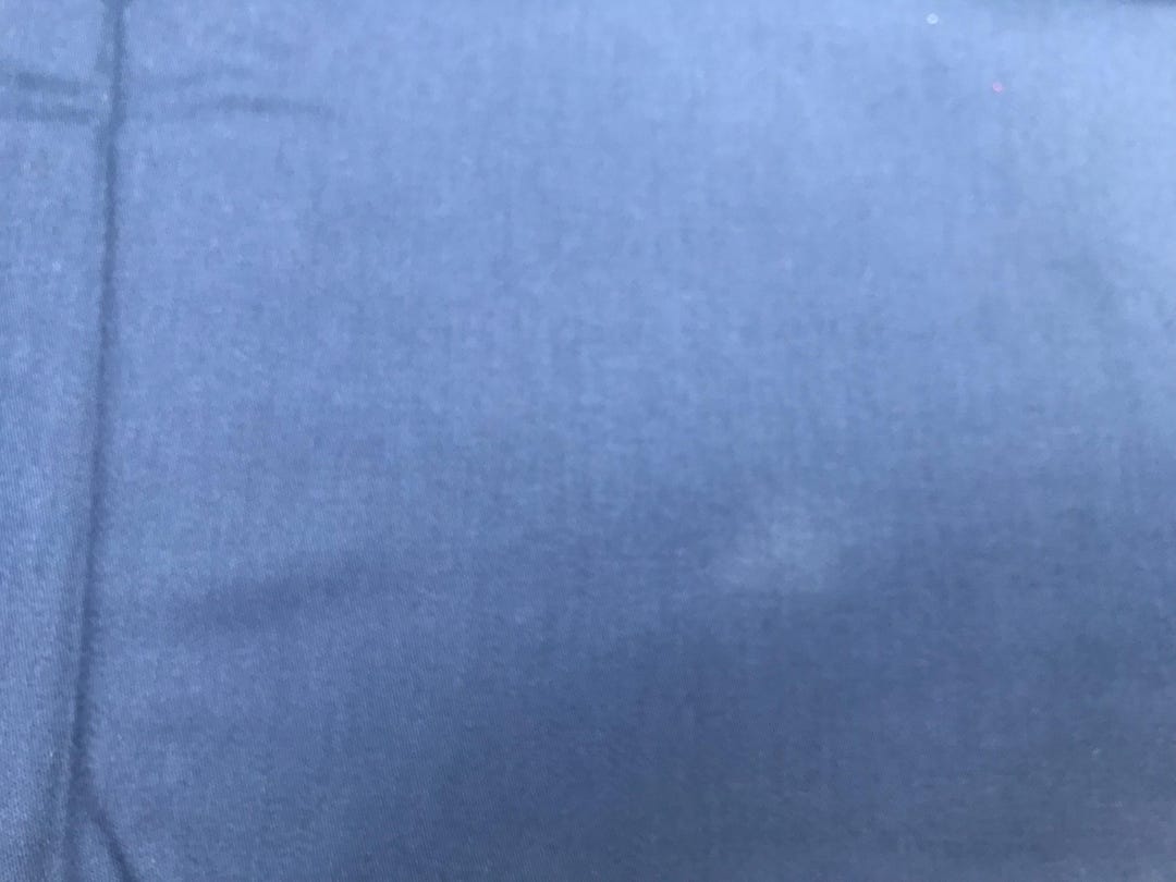 Vintage Marineblauer Baumwollköper Stoff 2002 von