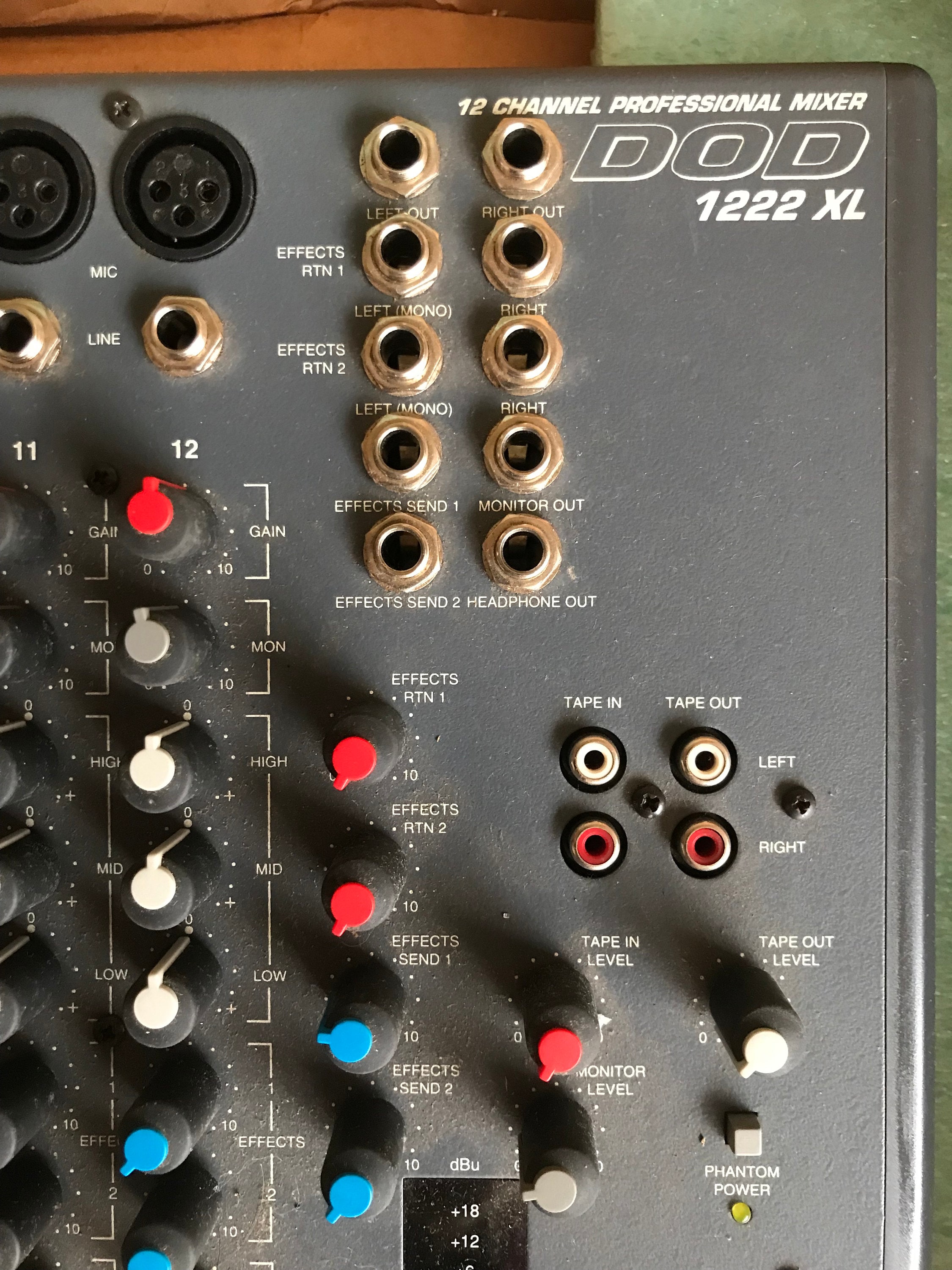 Vintage DOD Electronics Stereo 12 Channel Mixer / Equalizer Model