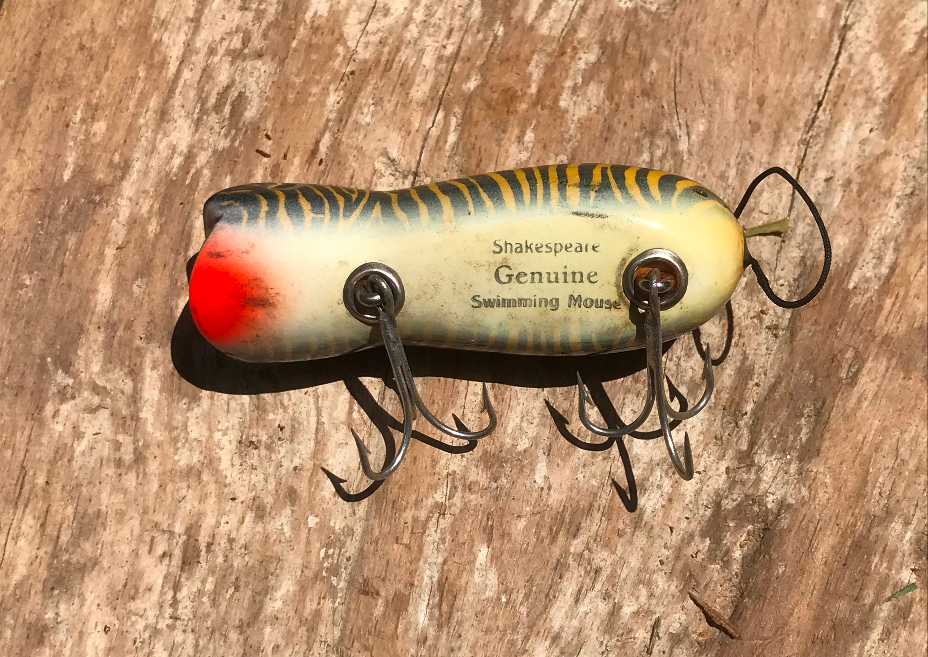 Vintage Shakespeare Wooden Swimming Mouse Lure 1920s From  Dustymillerantiques -  Denmark