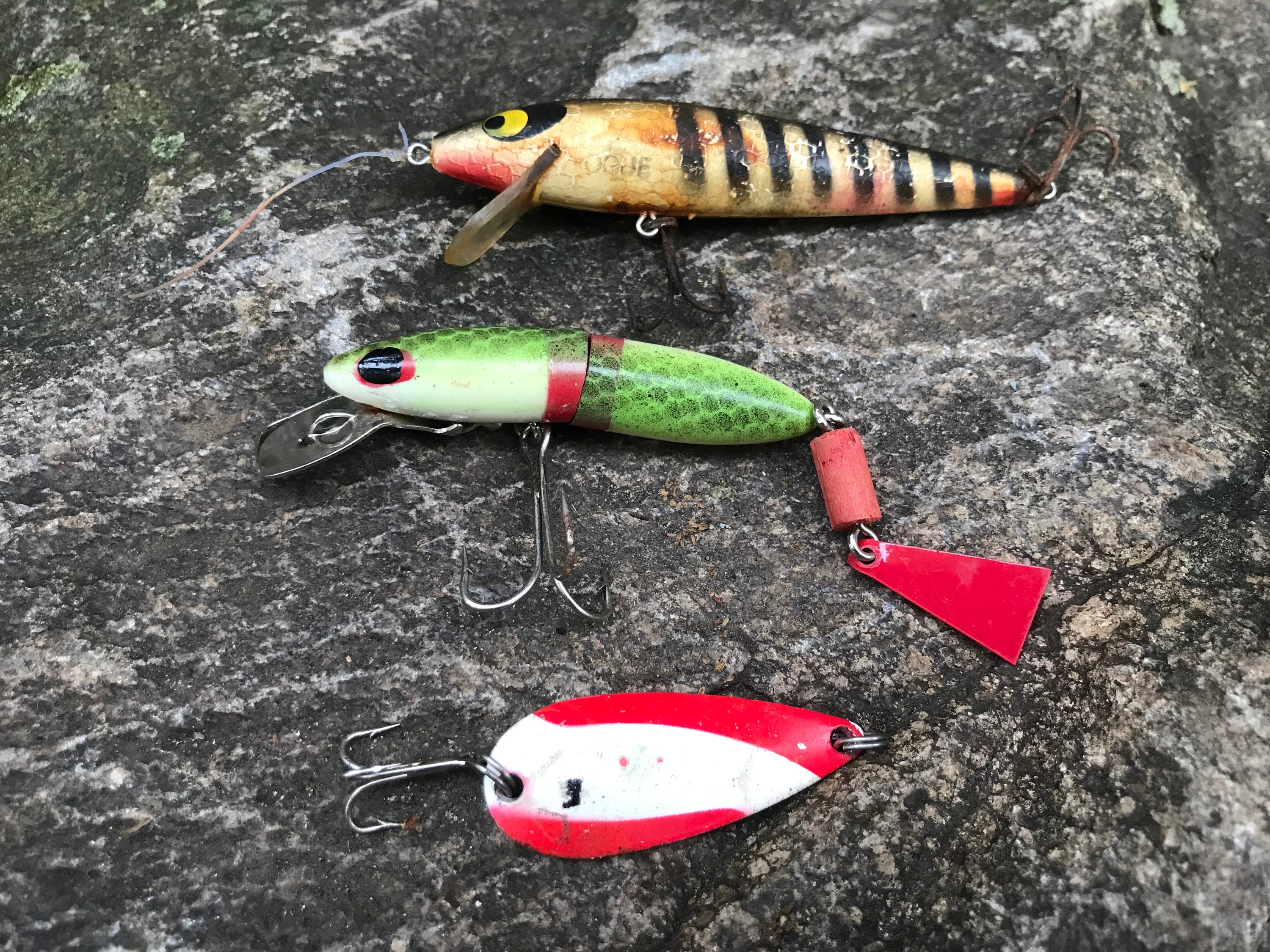 Vintage Fishing Lures - set of 3 - 1980s - from DustyMillerAntiques
