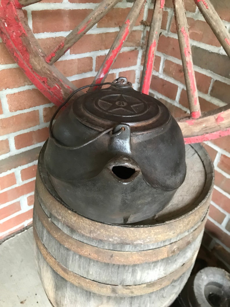 Vintage Chattanooga Stove Company Cast Iron Teakettle 8 Etsy