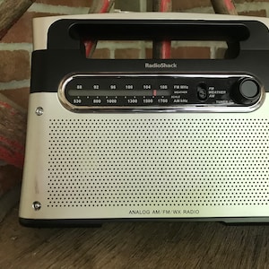 Vintage Radio Shack AM/FM/WX Analog Radio Cat #1200889 - 1980s - From ...