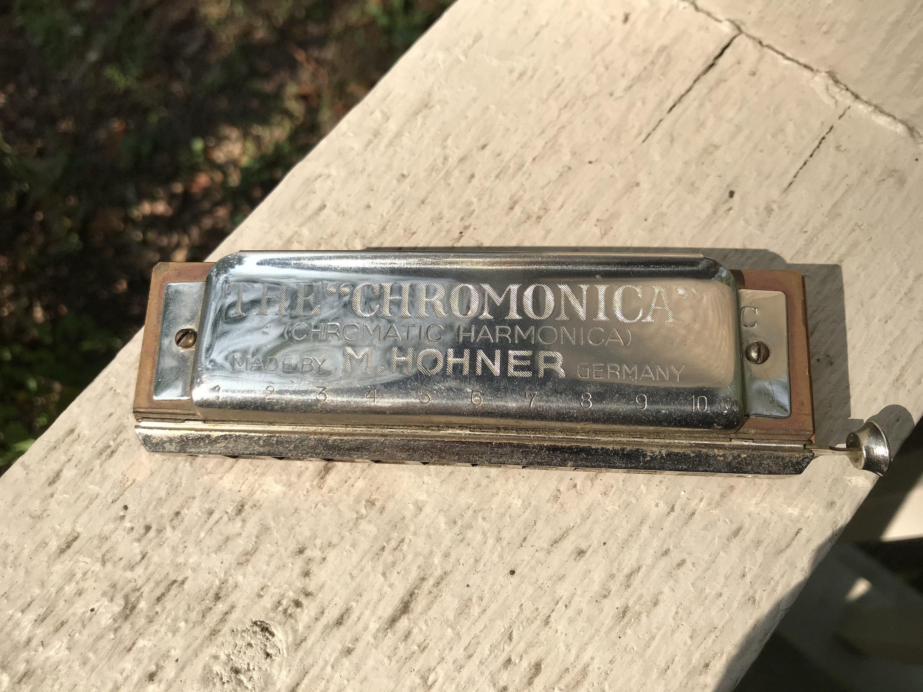 Vintage M Hohner Chromonica 260 Harmonica + Case - 1937-1950