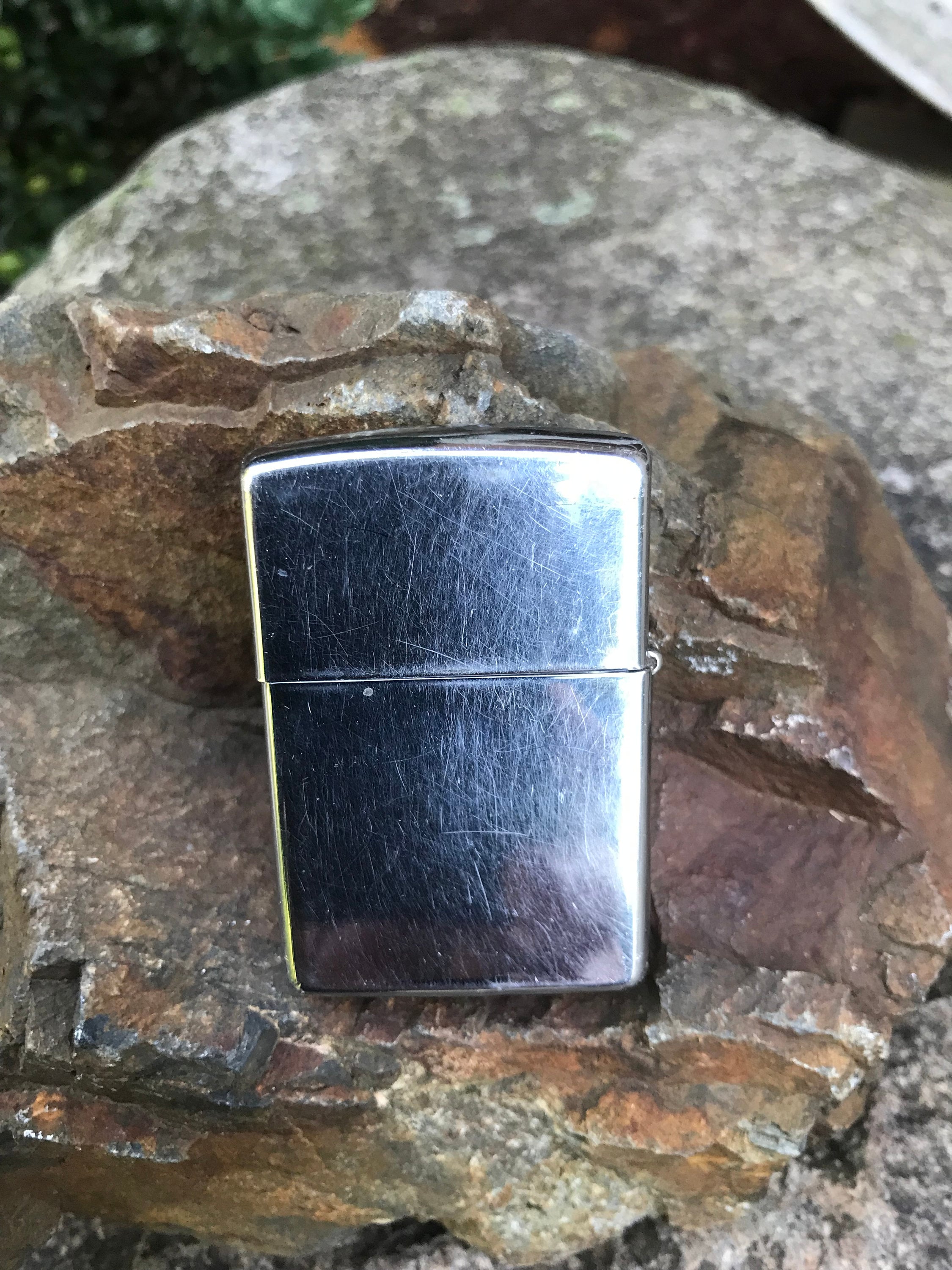 Vintage Zippo Brickyard 400 August 5, 1995, Chrome Pocket Lighter