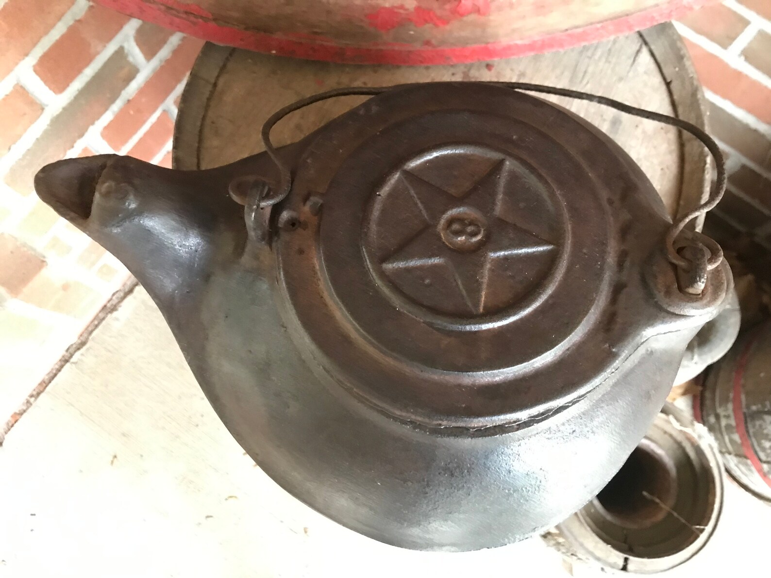 Vintage Chattanooga Stove Company Cast Iron Teakettle 8 Etsy