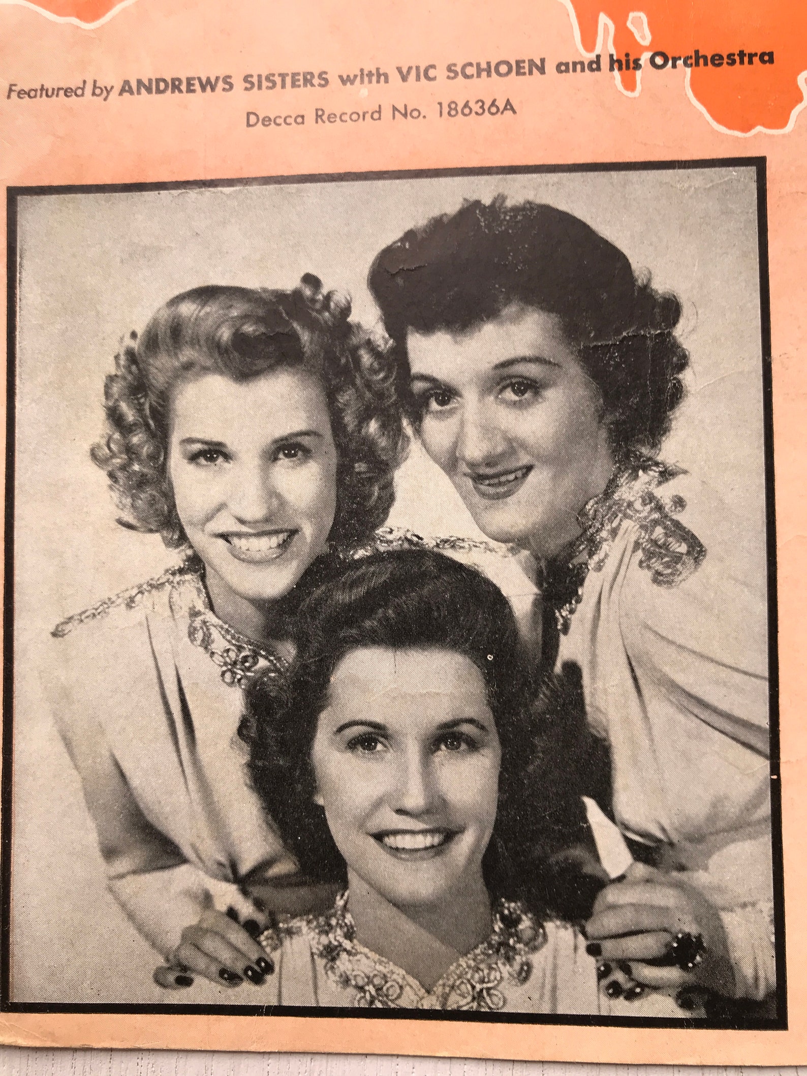 Vintage Rum and Cocacola Sheet Music Andrews Sisters 1944 Etsy