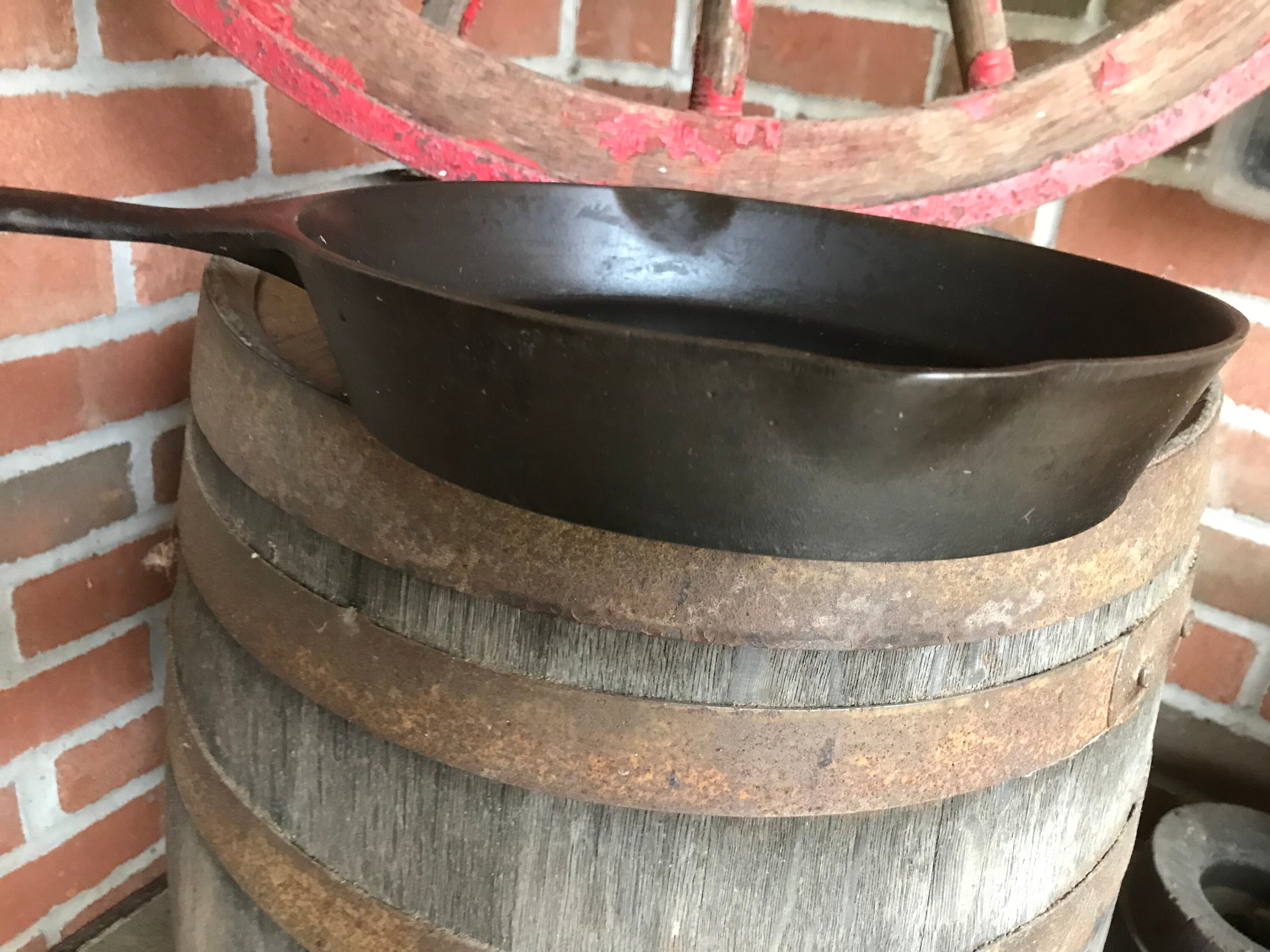 ビンテージ ナショナル スキレット #7B ヒートリング付き - 1895