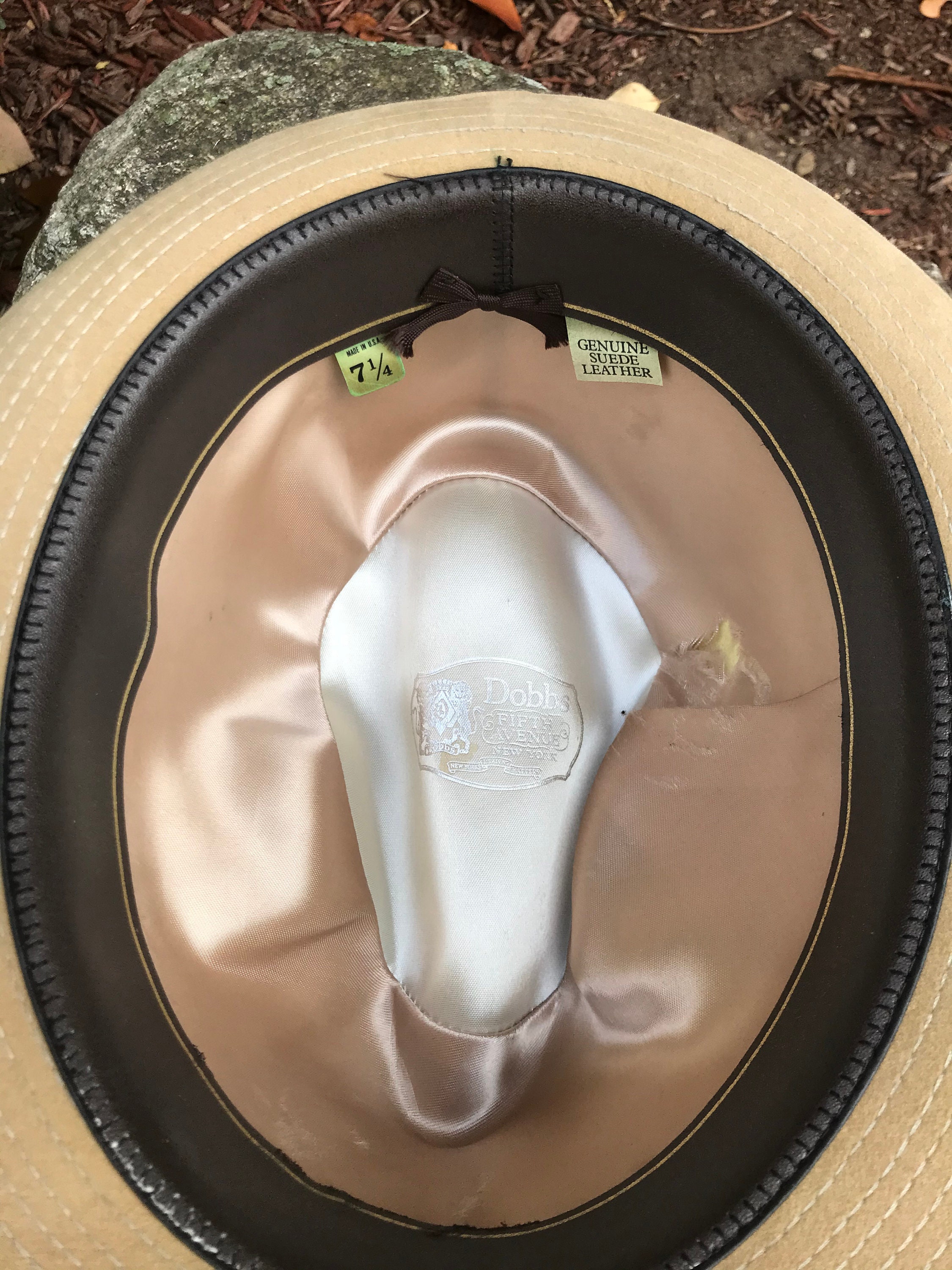 Vintage Dobbs Fifth Avenue Tan Genuine Suede Leather Fedora - Etsy