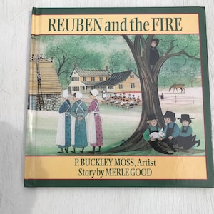 Vintage Reuben and the Fire de Merle Good & P Buckley Moss - 1993 1ª edición - de DustyMillerAntiques