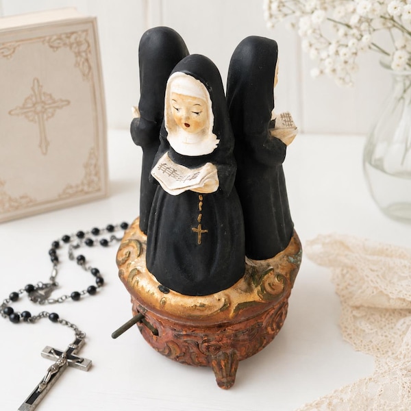 1960s Working Sankyo Japan Singing Nun Music Box