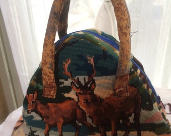 SAC CANEVAS les cerfs