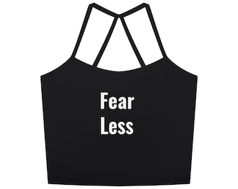 Fear Less Damen-Yoga-Tanktop