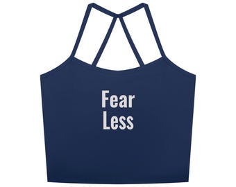Fear Less Damen-Yoga-Tanktop