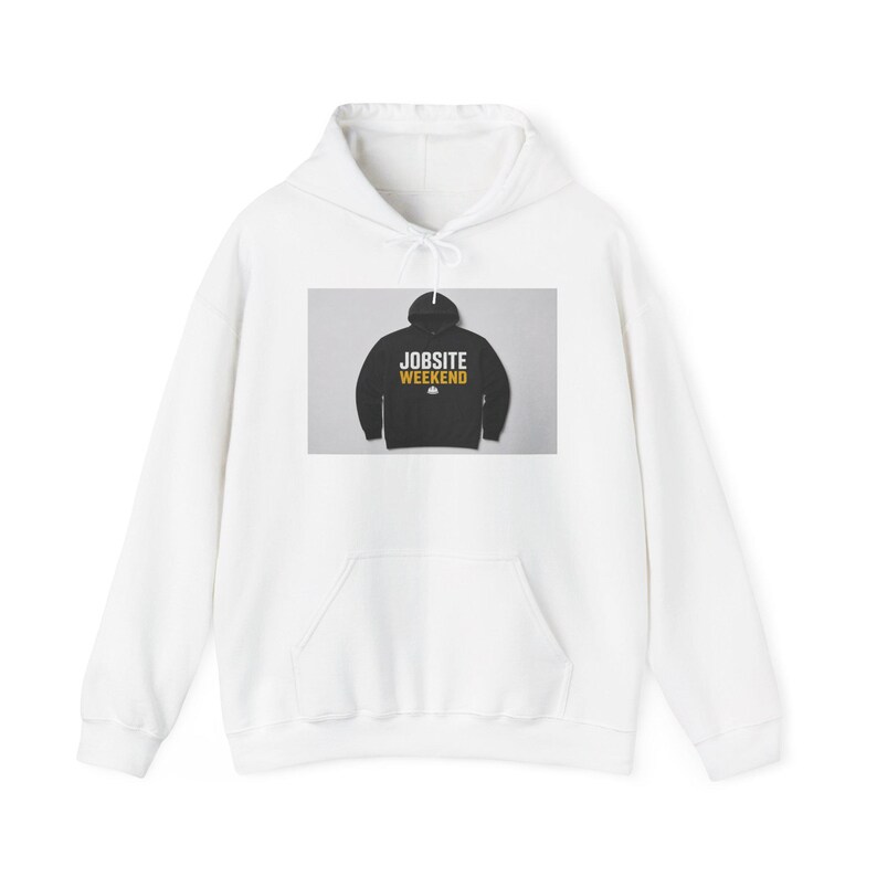 Jobsite Weekend Contractor Hoodie | Trades Pride Sweatshirt for Builders Handymen GCs | Funny Construction Gift image 1