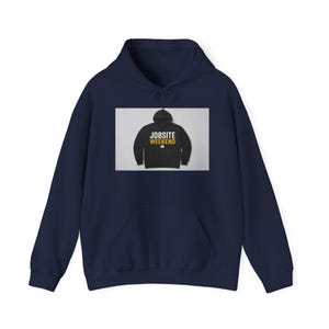 Jobsite Weekend Contractor Hoodie | Trades Pride Sweatshirt for Builders Handymen GCs | Funny Construction Gift image 5