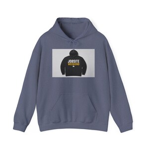 Jobsite Weekend Contractor Hoodie | Trades Pride Sweatshirt for Builders Handymen GCs | Funny Construction Gift image 6