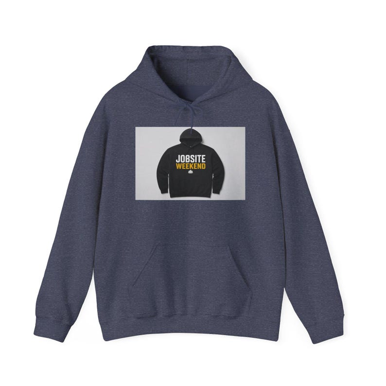Jobsite Weekend Contractor Hoodie | Trades Pride Sweatshirt for Builders Handymen GCs | Funny Construction Gift image 4