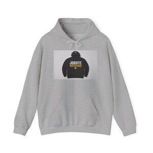 Jobsite Weekend Contractor Hoodie | Trades Pride Sweatshirt for Builders Handymen GCs | Funny Construction Gift image 3