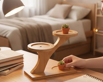 Bamboo Plant Stand | Multi-Tier Indoor Outdoor Flower Pot Holder | Home Office Balcony Decor