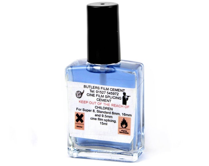 Butlers Cine Film Cement 15ml for Splicing Super 8 Standard 8mm 16mm 9