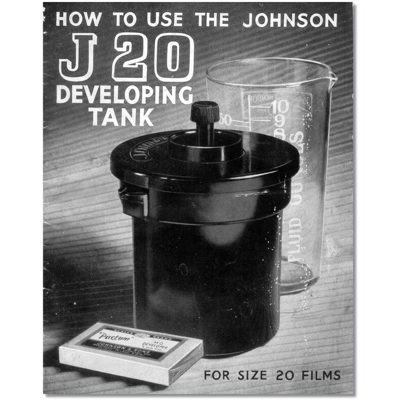 Darkroom Film Developing Tank for 120 Medium Format Johnson Etsy