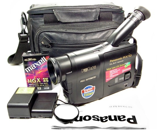 Gezondheid De waarheid vertellen Crimineel Panasonic RX10 Vintage 90s VHS-C Camcorder With Batteries - Etsy