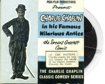 The Patient Charlie Chaplin Silent Comedy Standard 8mm Cine Film 50ft Reel