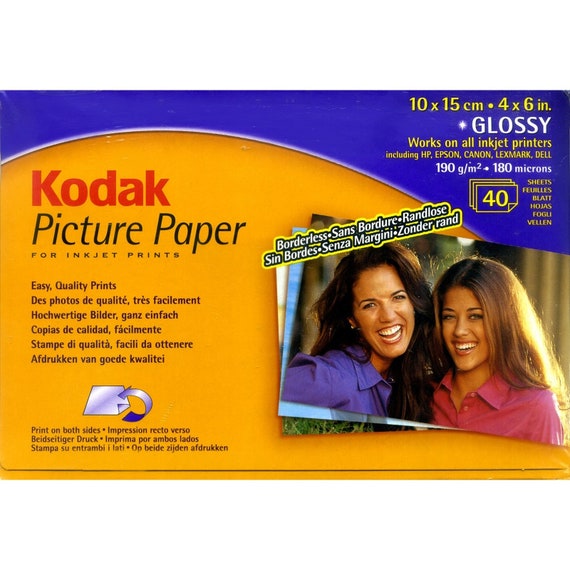 Sided Kodak Picture Photo Paper Glossy 