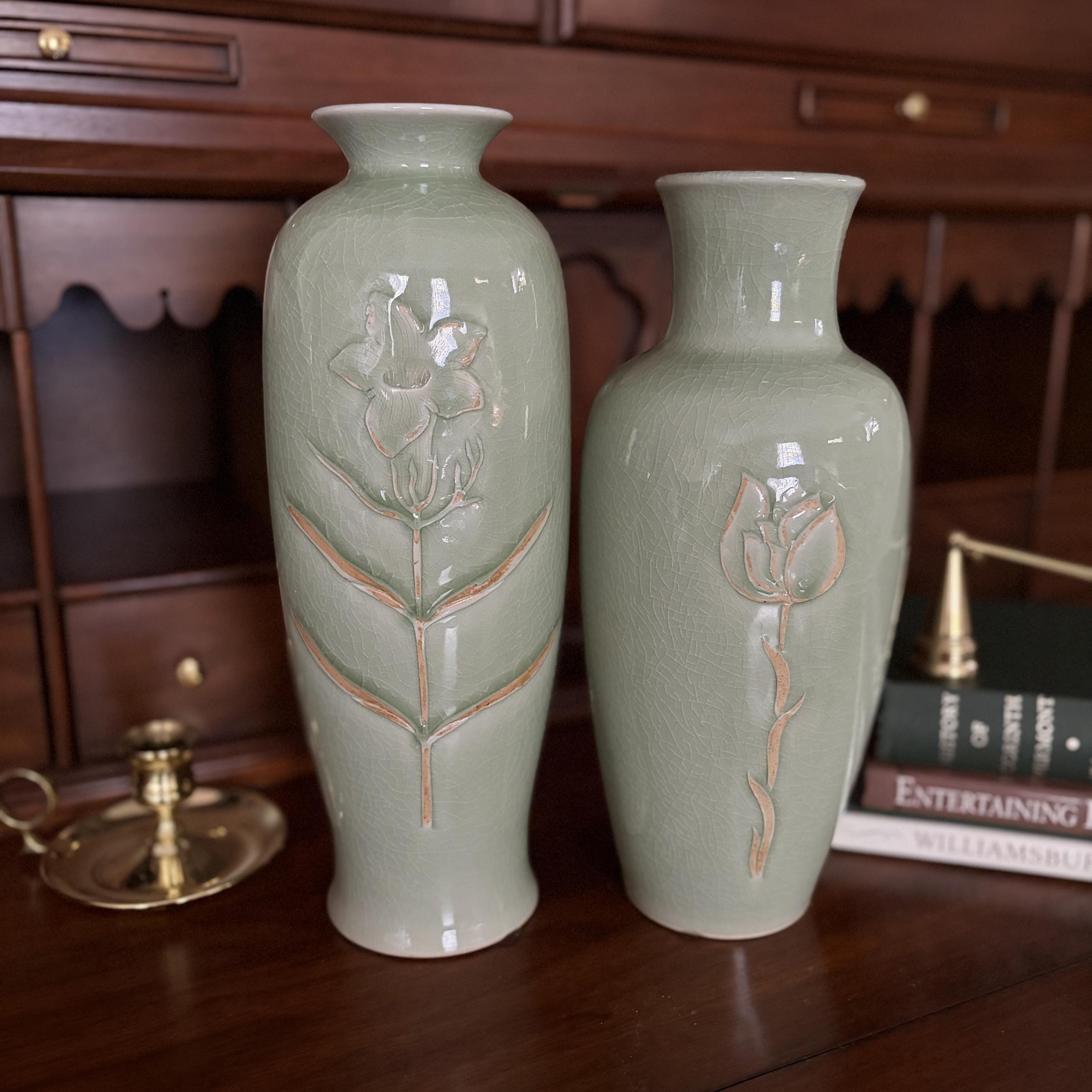 Maitland Smith Porcelain Vase - Etsy
