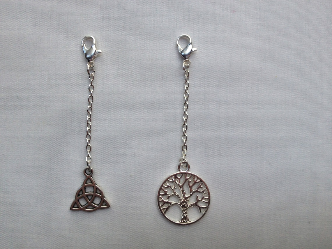 Charms for Handfasting Cords with chain and Lobster Claw Etsy