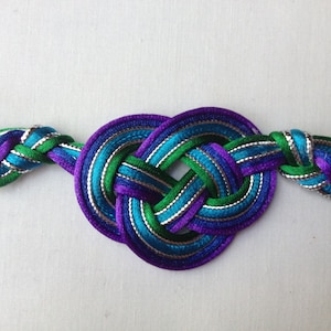 Lindsay&#39;s Proud Peacock Handfasting Cord (4 satin cords, 2 metallic cords)