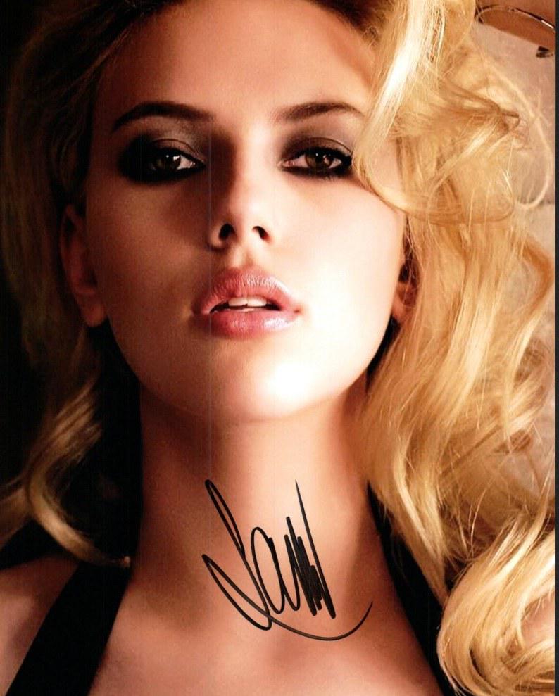 Scarlett Johansson Autograph Authentic - Etsy